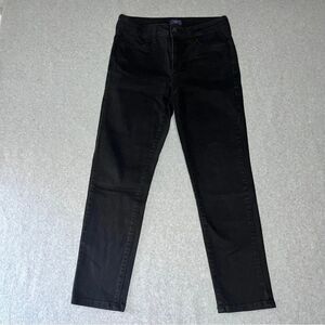 NYDJ Black Straight Leg‎ Jeans Black Raw Hem Classic size 4